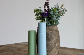 Airless emballager i grøn og blå